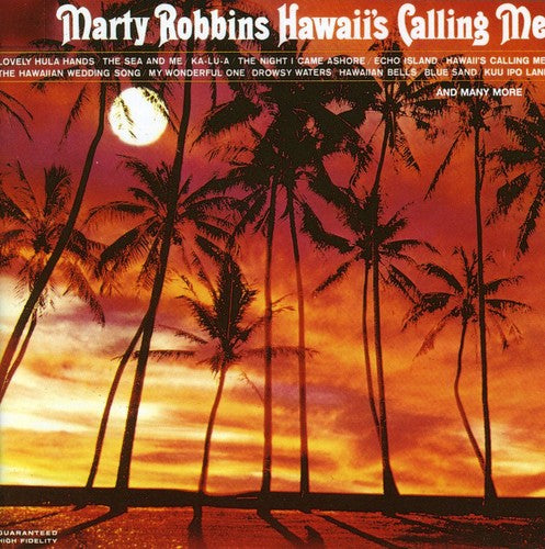 the album cover for Marty Robbins - Hawaii's Calling Me [Import]