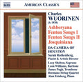 the album cover for Da Camera Of Houston - Ashberyana / Fenton Songs 1 & 2