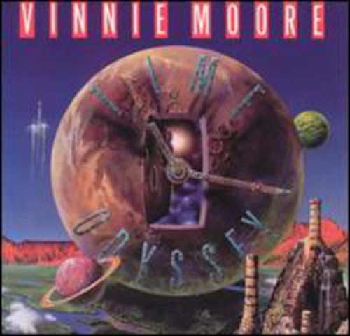 the album cover for Vinnie Moore - Time Odyssey