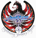 the album cover for Dokken - Lightning Strikes Again