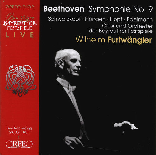 the album cover for Beethoven / Schwarzkopf / Hongen / Hopf / Edelmann - Symphony 9 in D minor Op 125