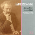 the album cover for Ignacy Jan Paderewski - His Earliest Recordings 1911-1912