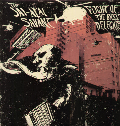 the album cover for The Jai-Alai Savant - Flight of the Bass Delegate