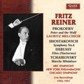 the album cover for Mozart/Prokofiev/Bach - Fritz Reiner Conducts Prokofiev Debussy
