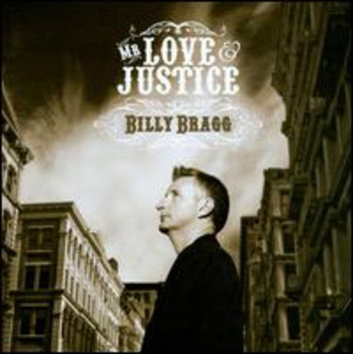 the album cover for Billy Bragg - Mr. Love and Justice