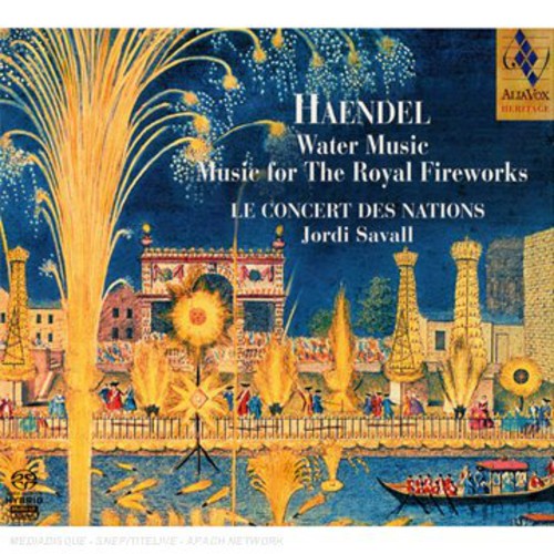the album cover for Jordi Savall - Water Music Music for the Royal Fireworks