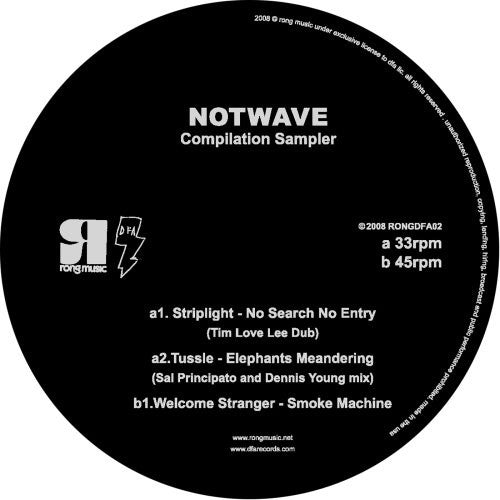 the album cover for Notwave / Various - Notwave