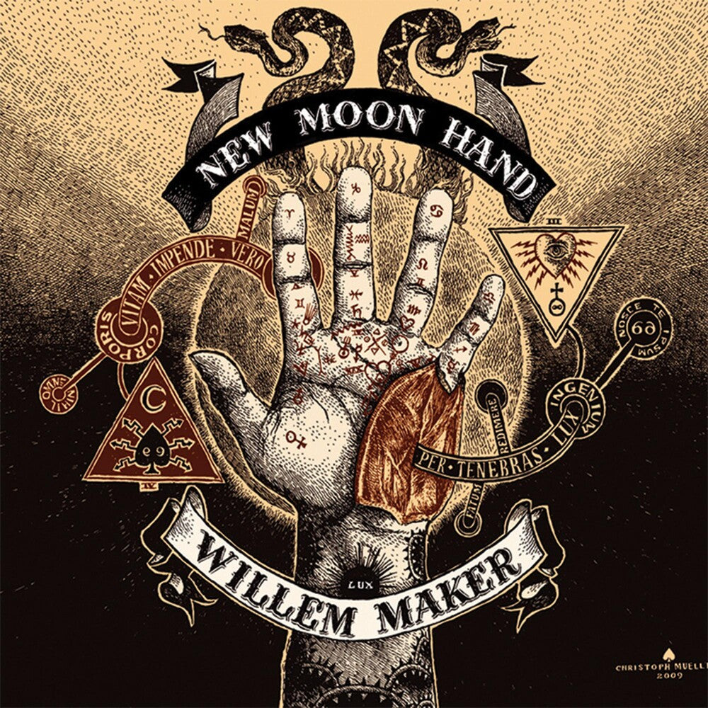 the album cover for Willem Maker - New Moon Hand
