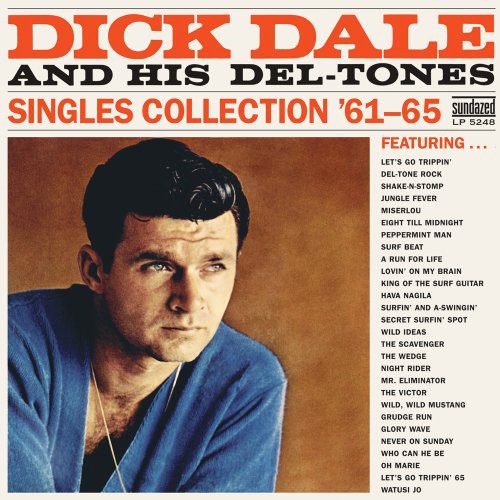 the album cover for Dick Dale - Singles Collection 61-65