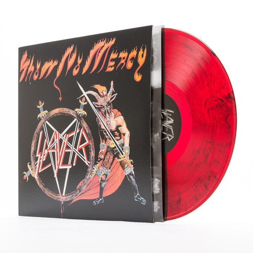 the album cover for Slayer - Show No Mercy [Red Vinyl]