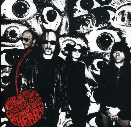 the album cover for Outrageous Cherry - Wide Awake In The Spirit World: Best Of Outrageous Cherry