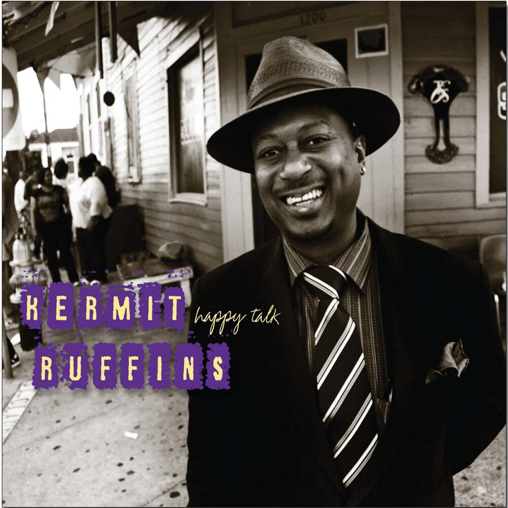 the album cover for Kermit Ruffins - Happy Talk