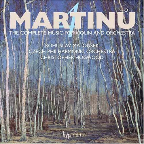 the album cover for B. MARTINU - Music for Violin & Orchestra 4