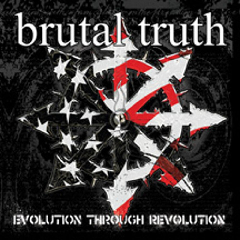 the album cover for Brutal Truth - Evolution Through Revolution