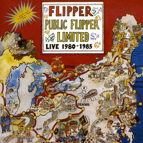 the album cover for Flipper - Public Flipper Limited Live 1980-1985