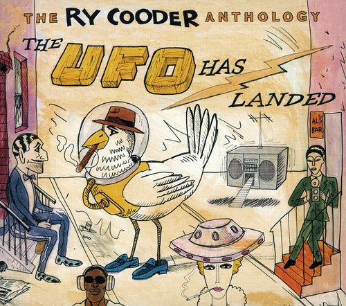 the album cover for Ry Cooder - The Ry Cooder Anthology: The UFO Has Landed
