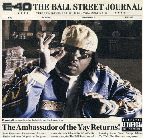 the album cover for E-40 - Ball Street Journal