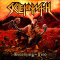 the album cover for Skeletonwitch - Breathing the Fire