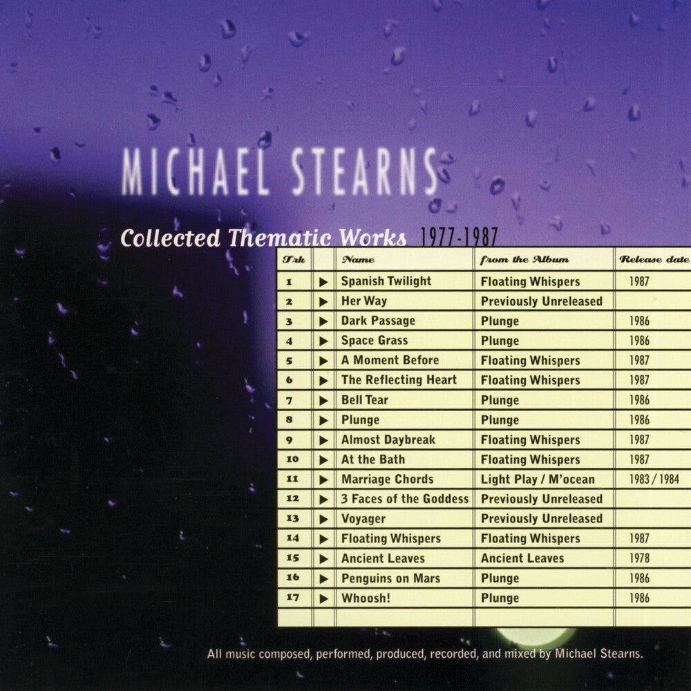 the album cover for Michael Stearns - Thematic: Collected Works