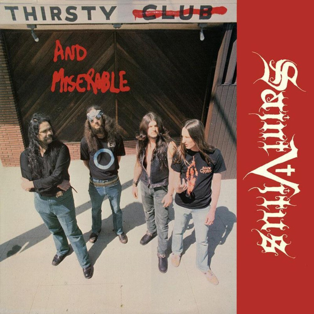 the album cover for Saint Vitus - Thirsty and Miserable