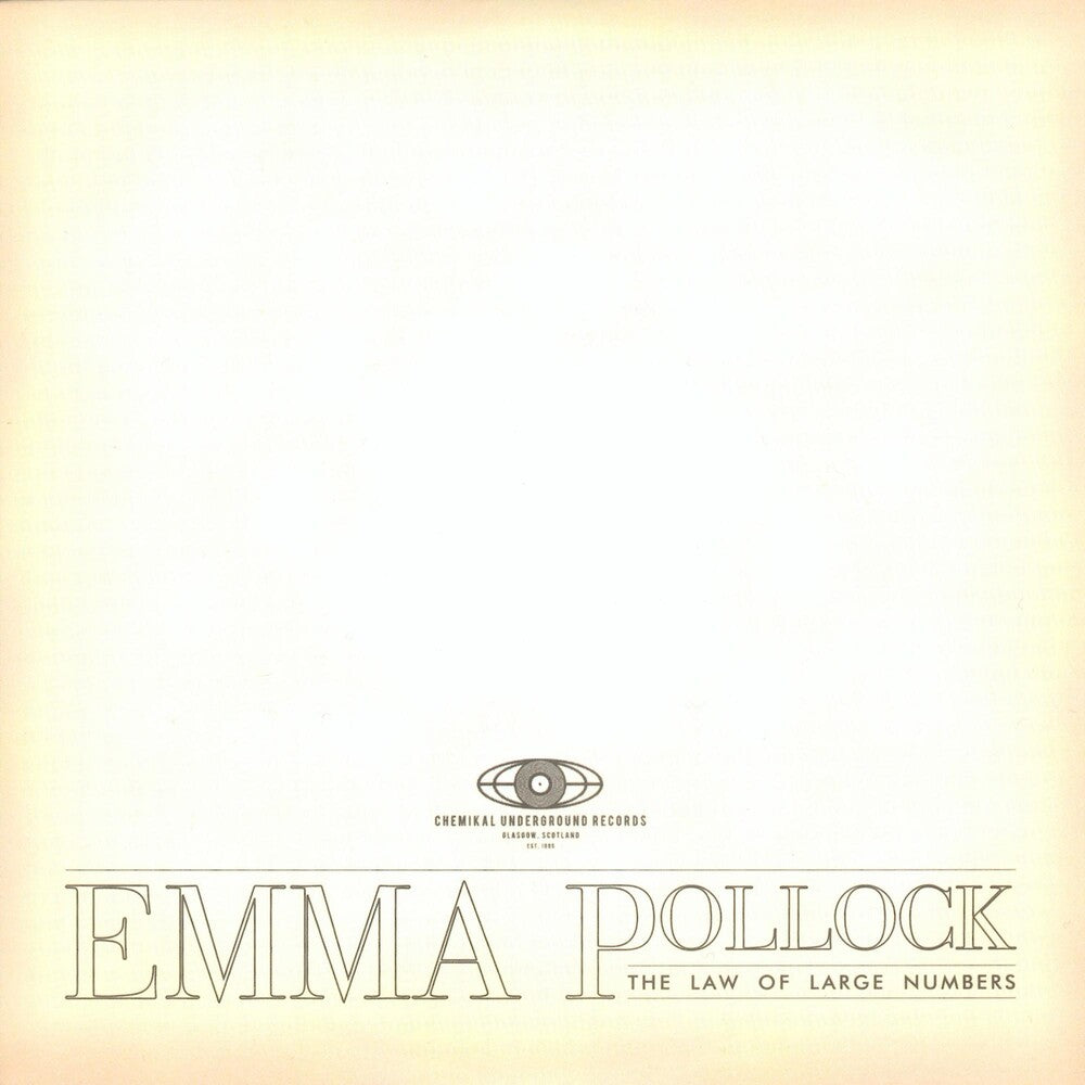 the album cover for Emma Pollock - The Law Of Large Numbers