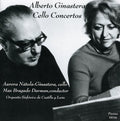 the album cover for Alberto Ginastera - Cello Concerto No 1 Op 36 No 2 Op 50