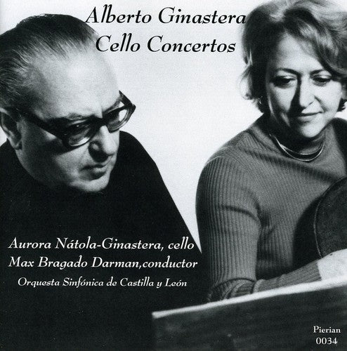 the album cover for Alberto Ginastera - Cello Concerto No 1 Op 36 No 2 Op 50