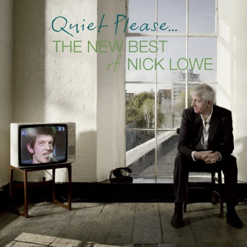 the album cover for Nick Lowe - Quiet Please: The New Best of Nick Lowe