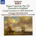 the album cover for Christopher Hinterhuber - Piano Concertos 3 (Farewell to England)