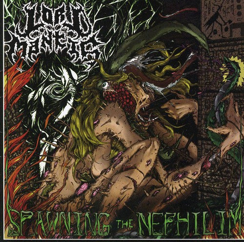 the album cover for Lord Mantis - Spawning The Nephilim
