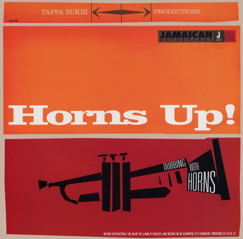 the album cover for Tappa Zukie - Horns Up-Dubbing With Horns