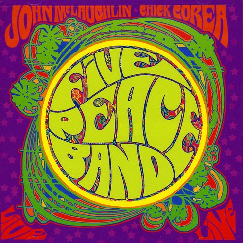 the album cover for Corea/Mclaughlin - Five Peace Band Live [Brilliant Box]