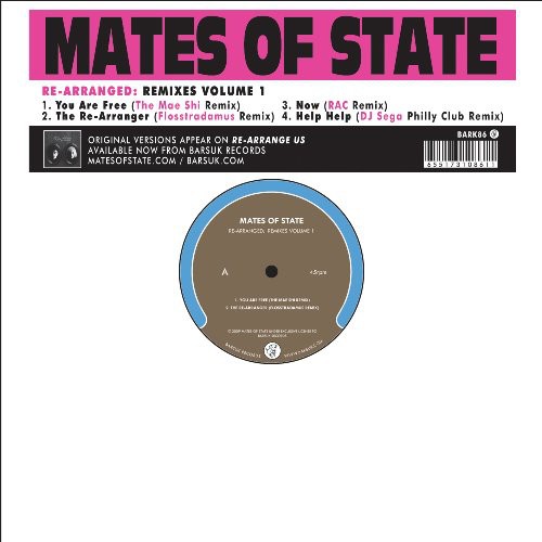 the album cover for Mates Of State - Re-Arranged: Remixes, Vol. 1