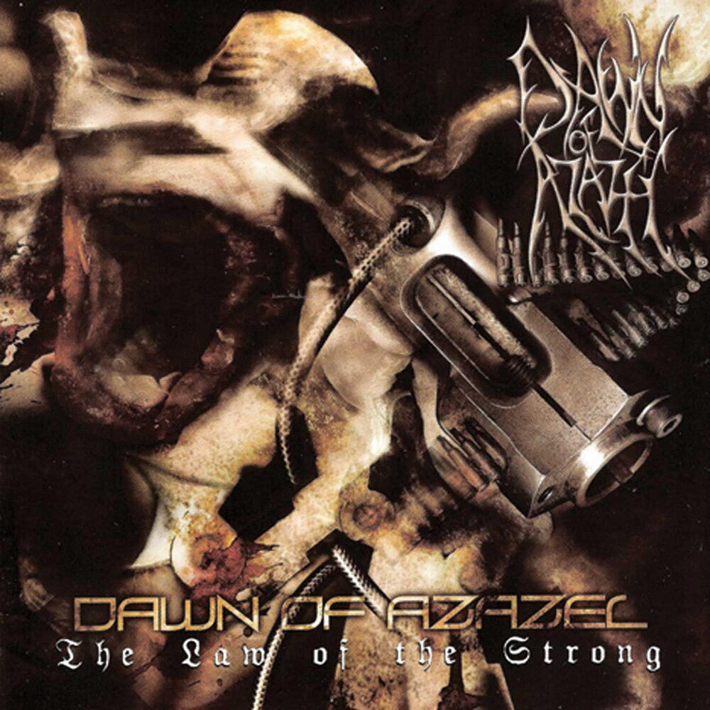 the album cover for Dawn Of Azazel - The Law Of The Strong