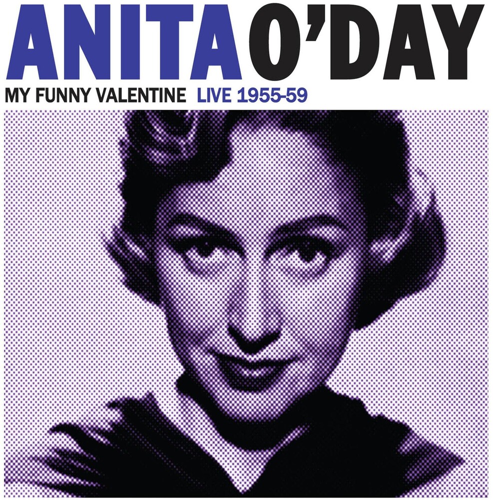the album cover for Anita O'Day - My Funny Valentine Live 1955-59