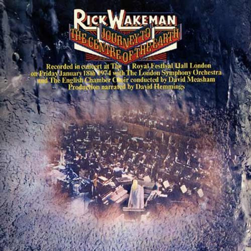 the album cover for Rick Wakeman - Journey to the Center of the Earth