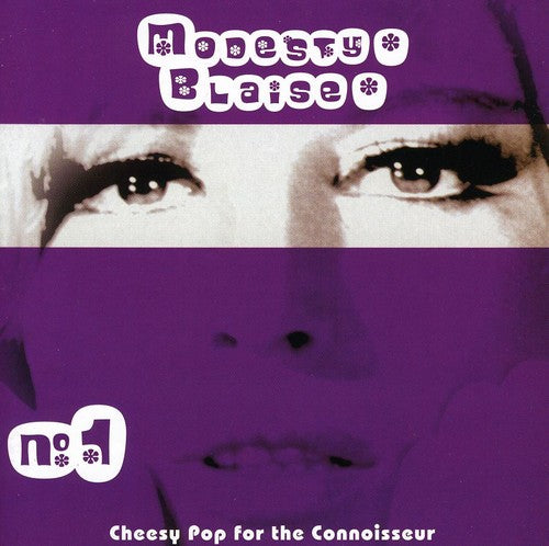 the album cover for Modesty Blaise No 1-Cheesy Pop For The Connoisseu - Modesty Blaise No. 1: Cheesy Pop For The Connoisseur
