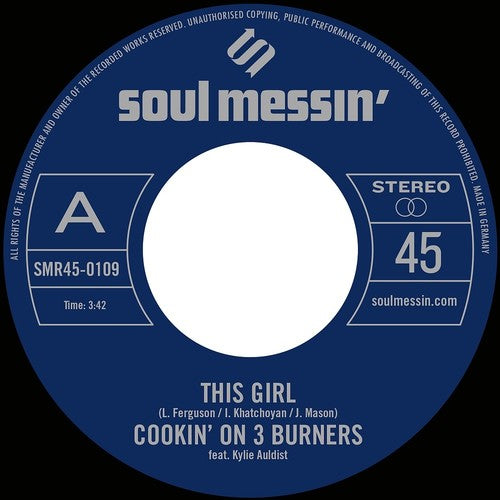 the album cover for Cookin On 3 Burners - This Girl / Four 'n Twenty