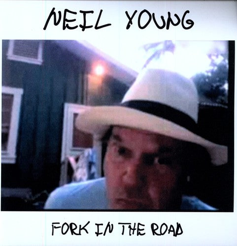 the album cover for Neil Young - Fork in the Road