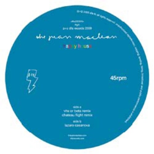 the album cover for Juan Maclean - Happy House (Vhs Or Beta Remix)