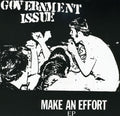 the album cover for Government Issue - Make An Effort