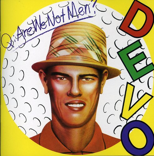 the album cover for Devo - Q: Are We Not Men