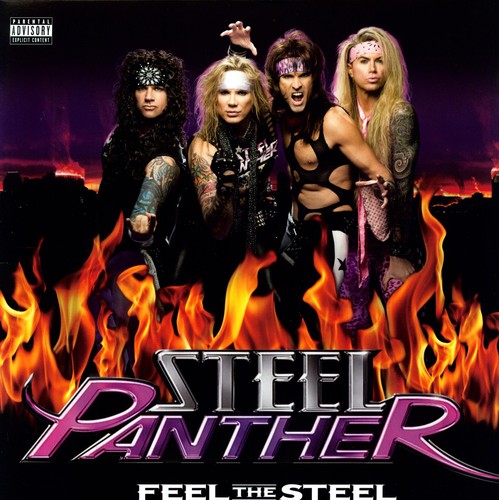 the album cover for Steel Panther - Feel the Steel