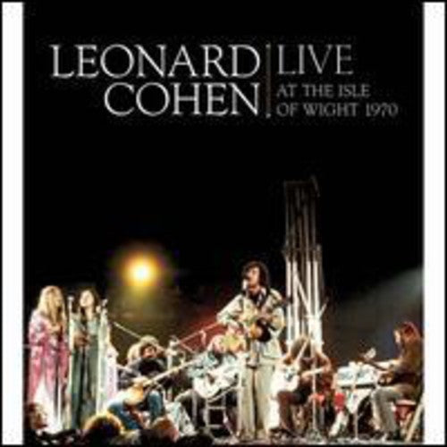 the album cover for Leonard Cohen - Leonard Cohen Live at the Isle of Wight