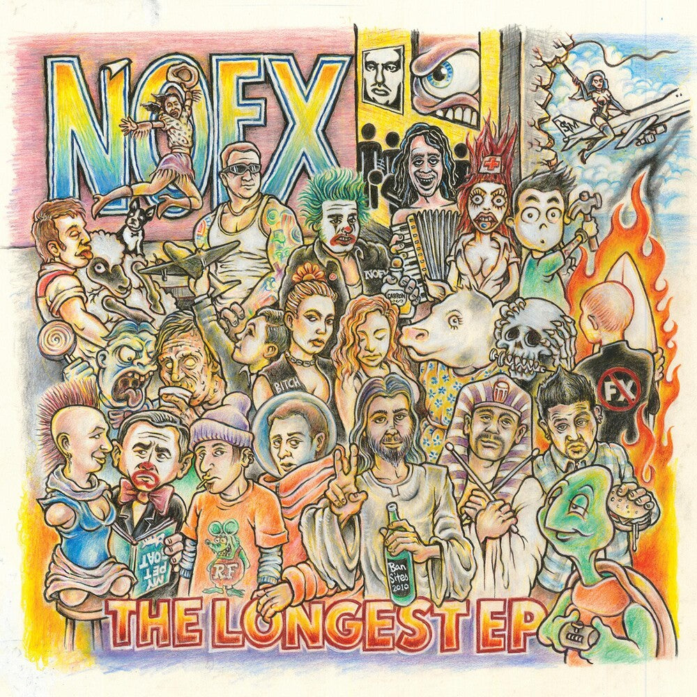 the album cover for NOFX - Longest EP
