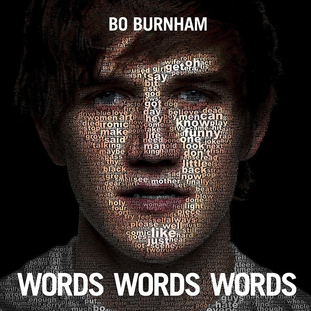 the album cover for Bo Burnham - Words Words Words