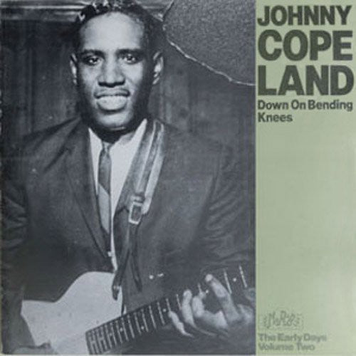 the album cover for Johnny Copeland - Down on Bending Knees