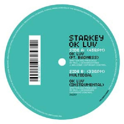 the album cover for Starkey - Ok Luv
