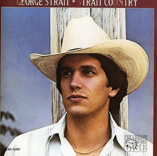 the album cover for George Strait - Strait Country
