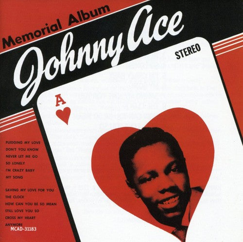the album cover for Johnny Ace - Memorial Album
